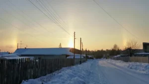 Гало-эффект в поселке Малышева