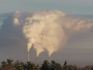 Рефтинская ГРЭС. Зима. Мороз