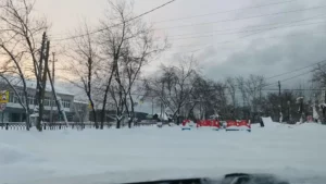 Поселок Белокаменный, новогодний городок